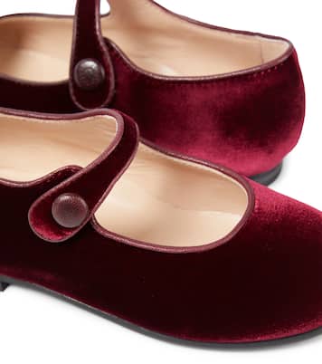 Ballerine Mary Jane in velluto | Il Gufo