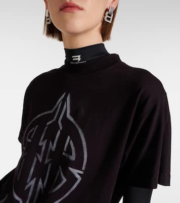 Camiseta oversized Metal BB de algodón | Balenciaga