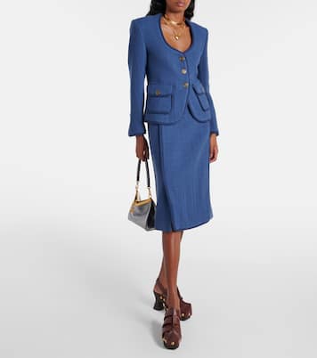 Jupe crayon en laine mélangée | Etro