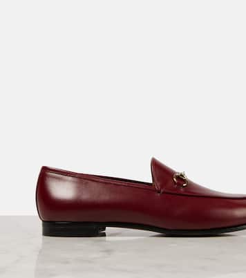 Loafers Gucci Jordaan Horsebit aus Leder | Gucci