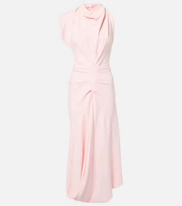 Abito midi in crêpe  | Victoria Beckham