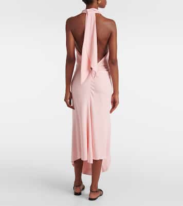 Abito midi in crêpe  | Victoria Beckham