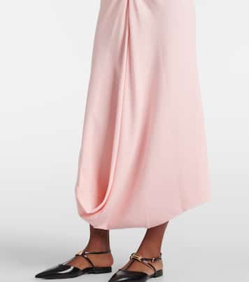Abito midi in crêpe  | Victoria Beckham