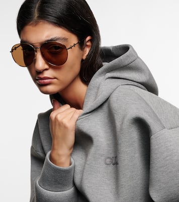 Lunettes de soleil Horsebit aviateur | Gucci