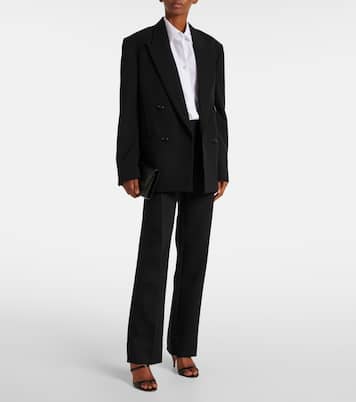 Sandon double-breasted wool blazer | The Row