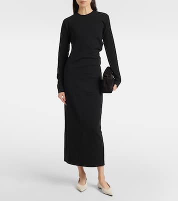 Abito midi asimmetrico in jersey | Toteme