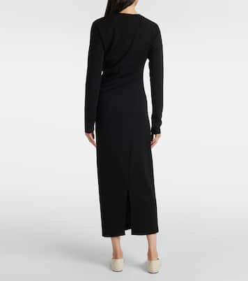 Abito midi asimmetrico in jersey | Toteme