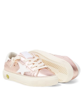 May metallic leather sneakers | Golden Goose Kids