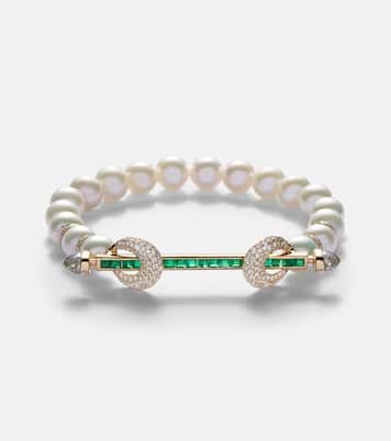 Bracciale Chakra in oro 18kt con diamanti e pietre preziose | Ananya