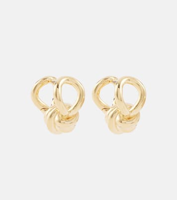 Orecchini Knot in argento sterling bagnati in oro | Bottega Veneta