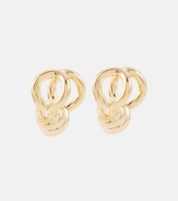 Orecchini Knot in argento sterling bagnati in oro | Bottega Veneta