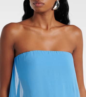 Robe bustier en soie | Christopher Esber