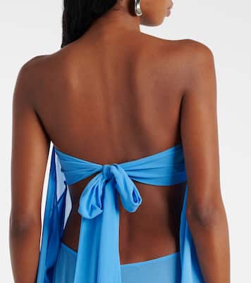 Robe bustier en soie | Christopher Esber