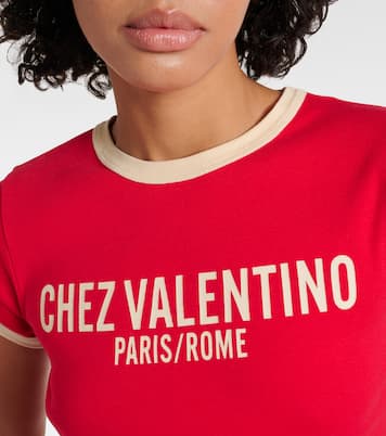 T-shirt en coton imprimé | Valentino