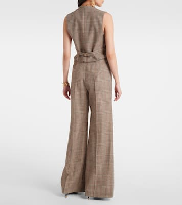 Prince of Wales wool-blend waistcoat | Chloé