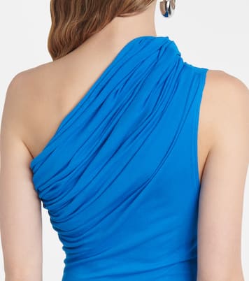 Pillar one-shoulder draped gown | Entire Studios