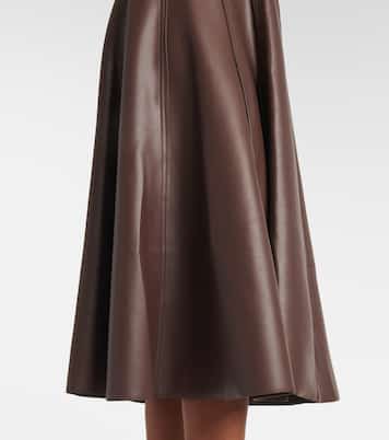 Midikleid Grace aus Lederimitat | Norma Kamali