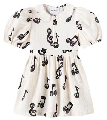 Kleid Notes aus Baumwollmusselin | Mini Rodini
