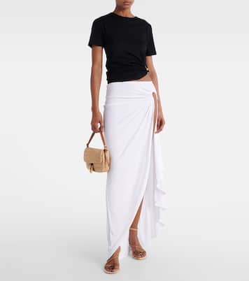 Top cropped Orbit in jersey di cotone | Christopher Esber