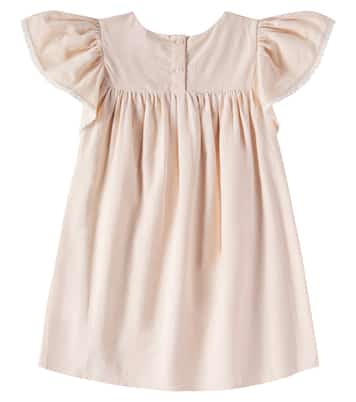 Besticktes Kleid Ana aus Baumwolle und Leinen | Louise Misha