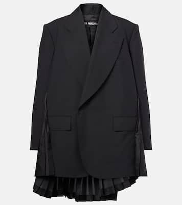 Abito blazer in lana a pieghe | Junya Watanabe