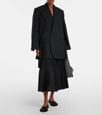 Abito blazer in lana a pieghe | Junya Watanabe