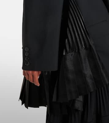 Abito blazer in lana a pieghe | Junya Watanabe