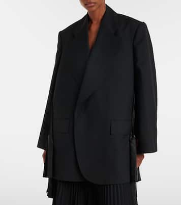Abito blazer in lana a pieghe | Junya Watanabe