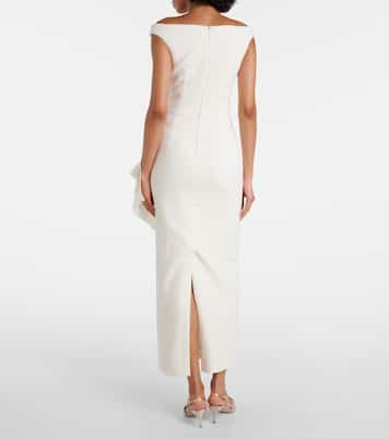 Vestido midi Bree drapeado | Safiyaa