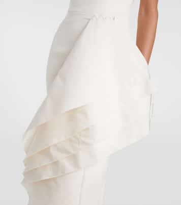 Vestido midi Bree drapeado | Safiyaa