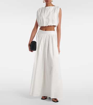 Crop top Inamorata en mezcla de algodón | Adriana Degreas