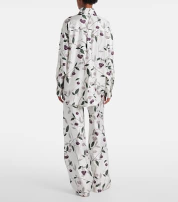 Bedrucktes Hemd aus Seiden-Twill | Stella McCartney