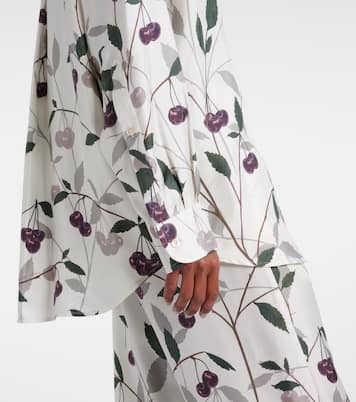 Bedrucktes Hemd aus Seiden-Twill | Stella McCartney