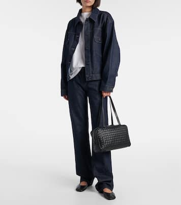 Astra woven leather shoulder bag | The Row