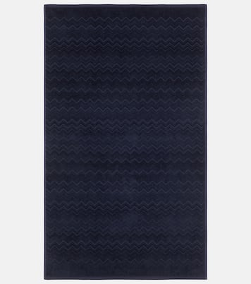 Chalk set of 2 zigzag cotton terry towels | Missoni