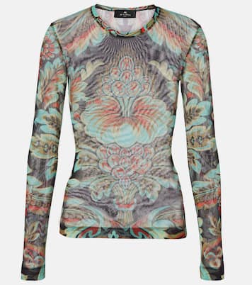Printed jersey top | Etro