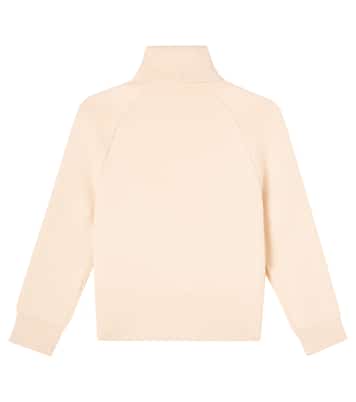Logo cotton and wool turtleneck sweater | Chloé Kids