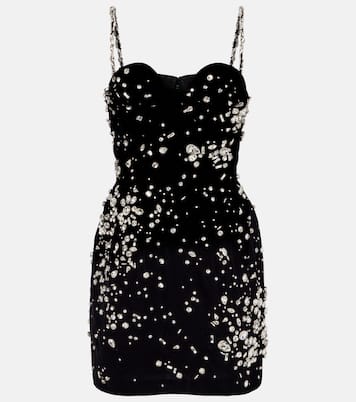 Crystal-embellished minidress | Oscar de la Renta