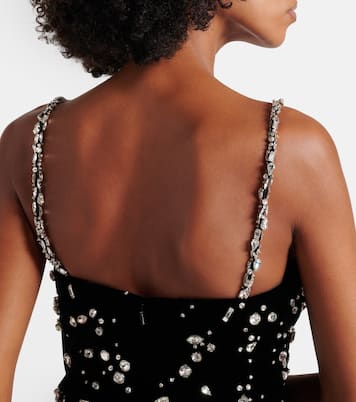 Crystal-embellished minidress | Oscar de la Renta