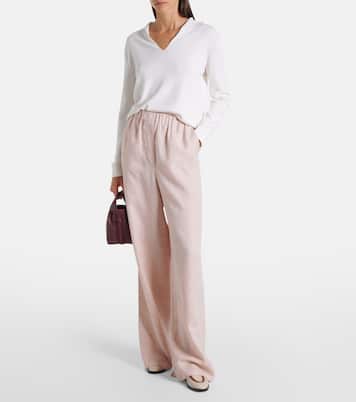 Valerio linen wide-leg pants | Loro Piana