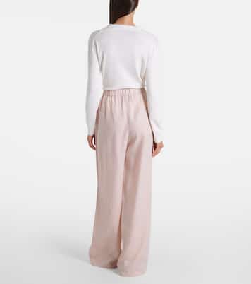 Valerio linen wide-leg pants | Loro Piana