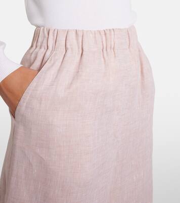 Valerio linen wide-leg pants | Loro Piana