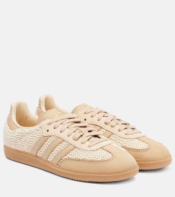Samba OG leather-trimmed sneakers | Adidas
