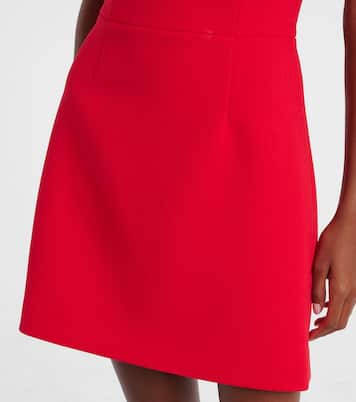 Cameron floral-appliqué crêpe minidress | Rebecca Vallance