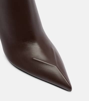 Christine 80 leather ankle boots | Amina Muaddi