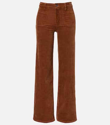 Le Slim Palazzo cotton corduroy wide-leg pants | Frame