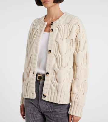 Cable-knit wool cardigan | Bottega Veneta