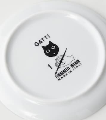 Set de 6 posavasos High Fidelity de porcelana | Fornasetti