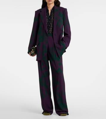 Printed wide-leg pants | Dries Van Noten