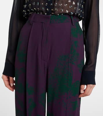Printed wide-leg pants | Dries Van Noten